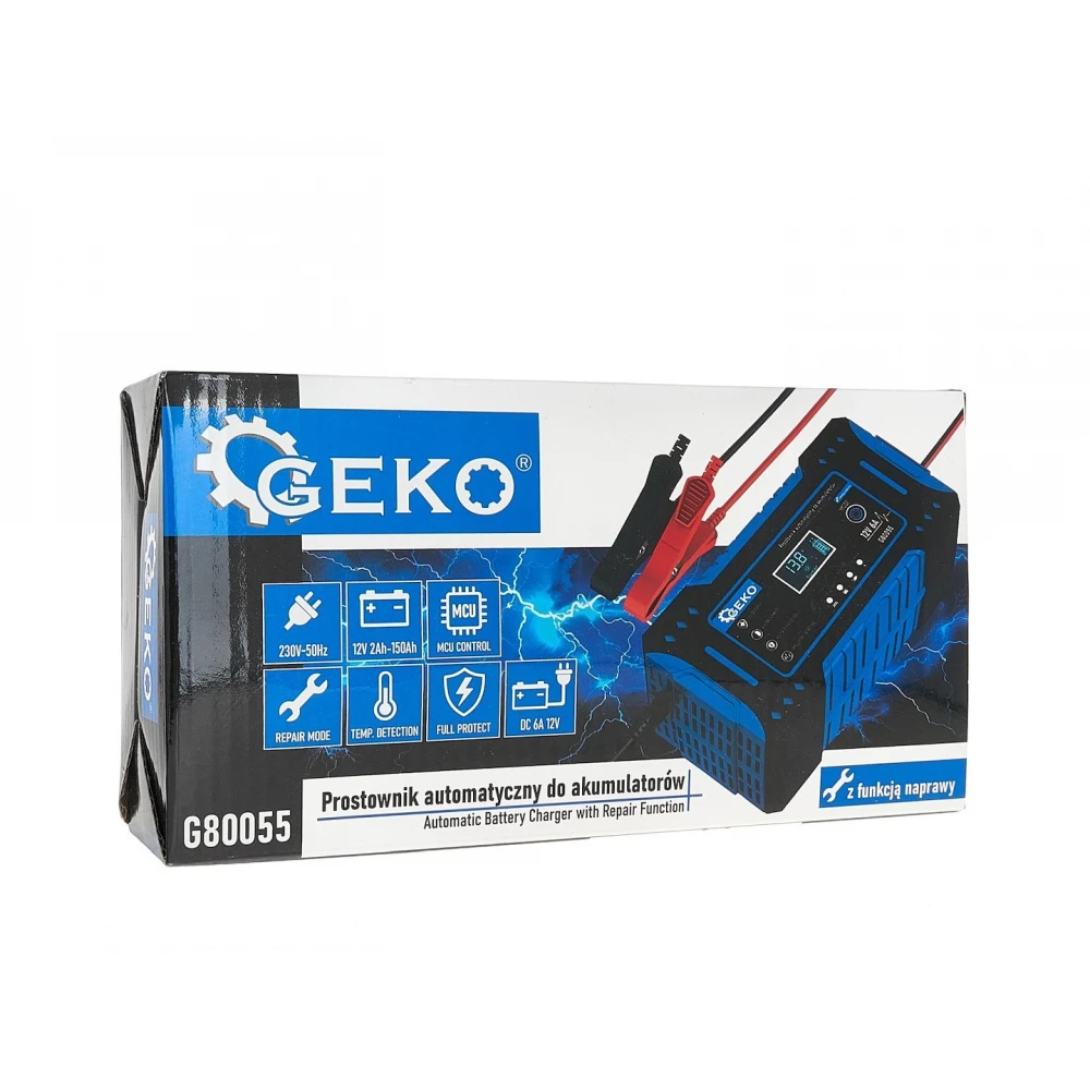 Автоматично зарядно устройство, 12V, 6 A, с LCD дисплей - G80055