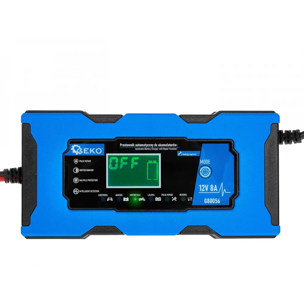 Автоматично зарядно устройство, 12V, 8 A, с LCD дисплей - G80056