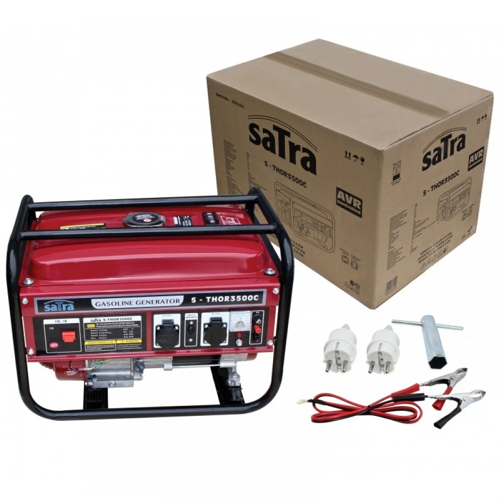 Бензинов генератор за ток с ръчен старт 3000W - S-THOR3500C