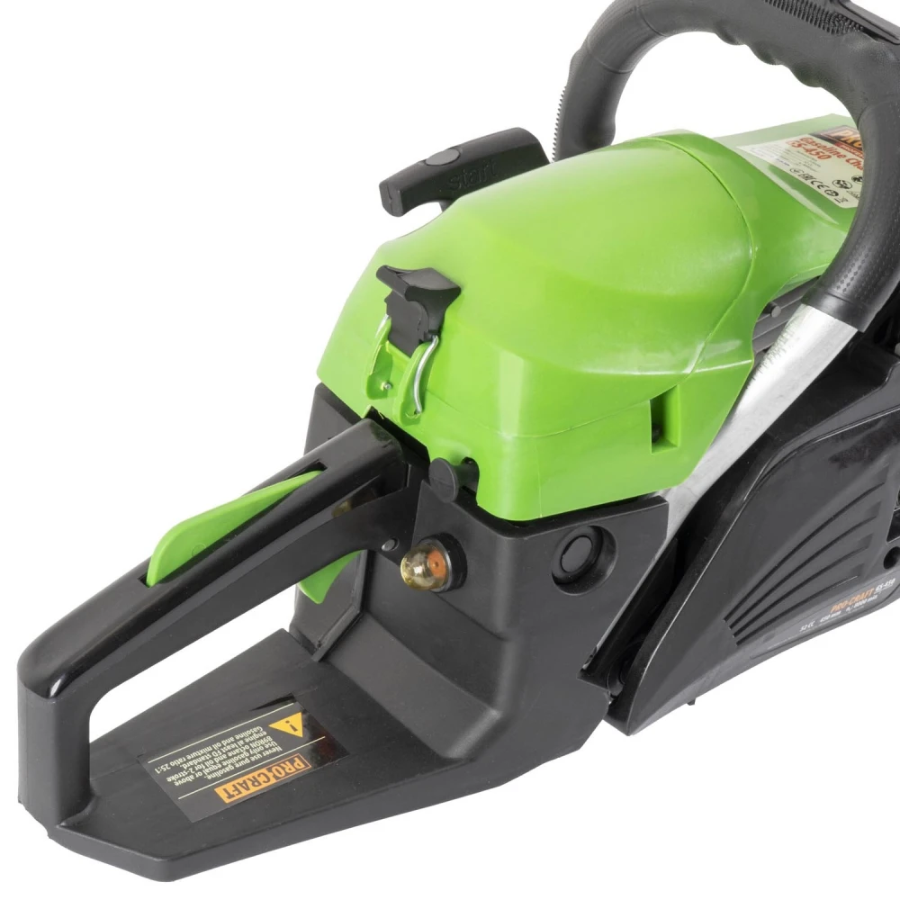 Бензинов трион, 49.3 cm³, 2100W, шина 450 мм, верига 0.325″ 72 звена - GS-450