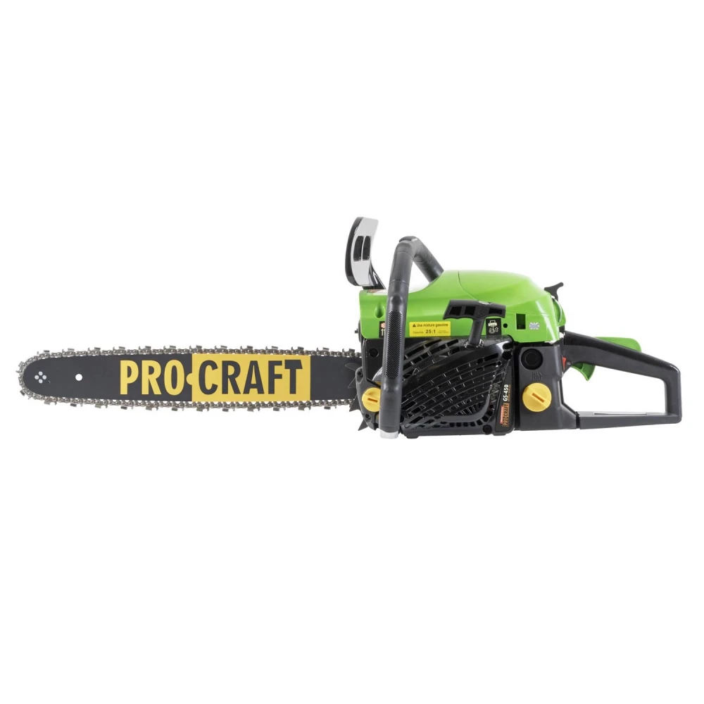 Бензинов трион, 49.3 cm³, 2100W, шина 450 мм, верига 0.325″ 72 звена - GS-450