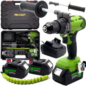 Безчетков акумулаторен винтоверт, 2 батерии 18V, 4.0Ah, 1350 об/мин, 2 работни скорости - PA18BL