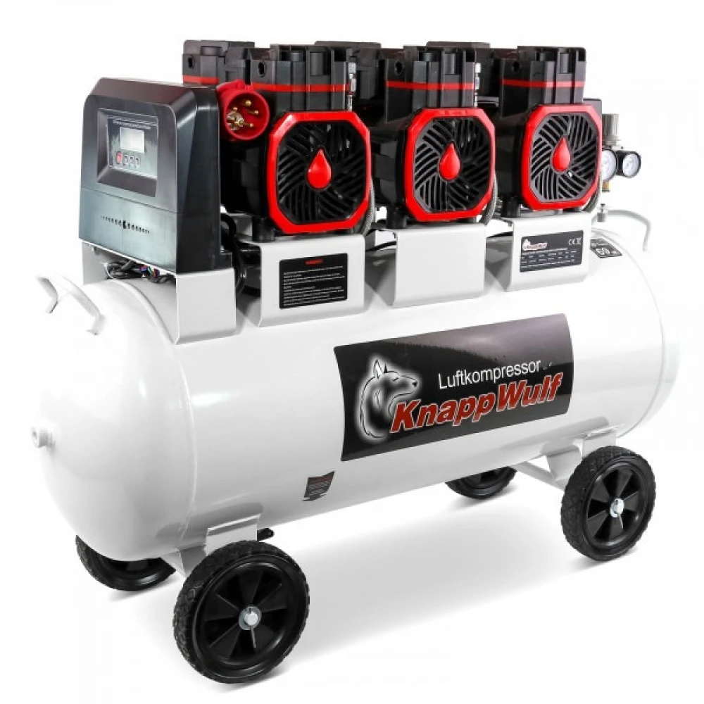 Безмаслен / тих компресор за въздух 100 литра 400V KW6200