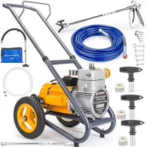 Безвъздушна машина за боядисване 1500W, 225 бара, 3 дюзи - PM-PDM-1500M
