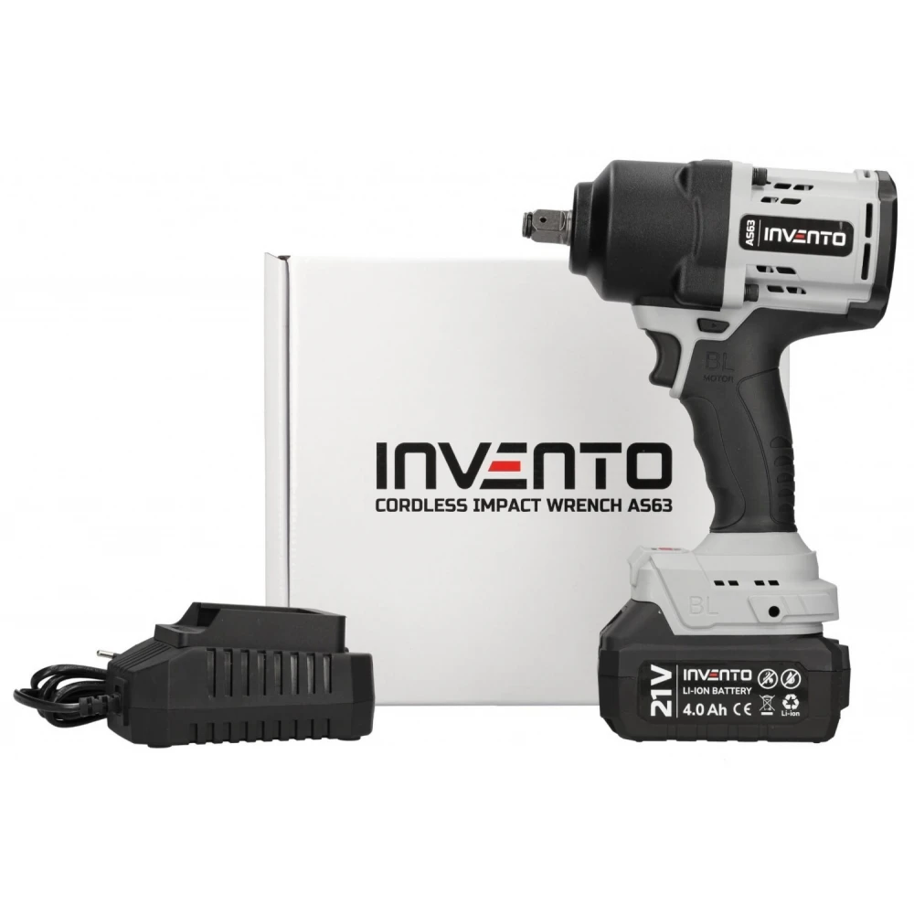 Акумулаторен ударен гайковерт 1/2", 1200Nm, комплект, батерия 4Ah - PXAS63