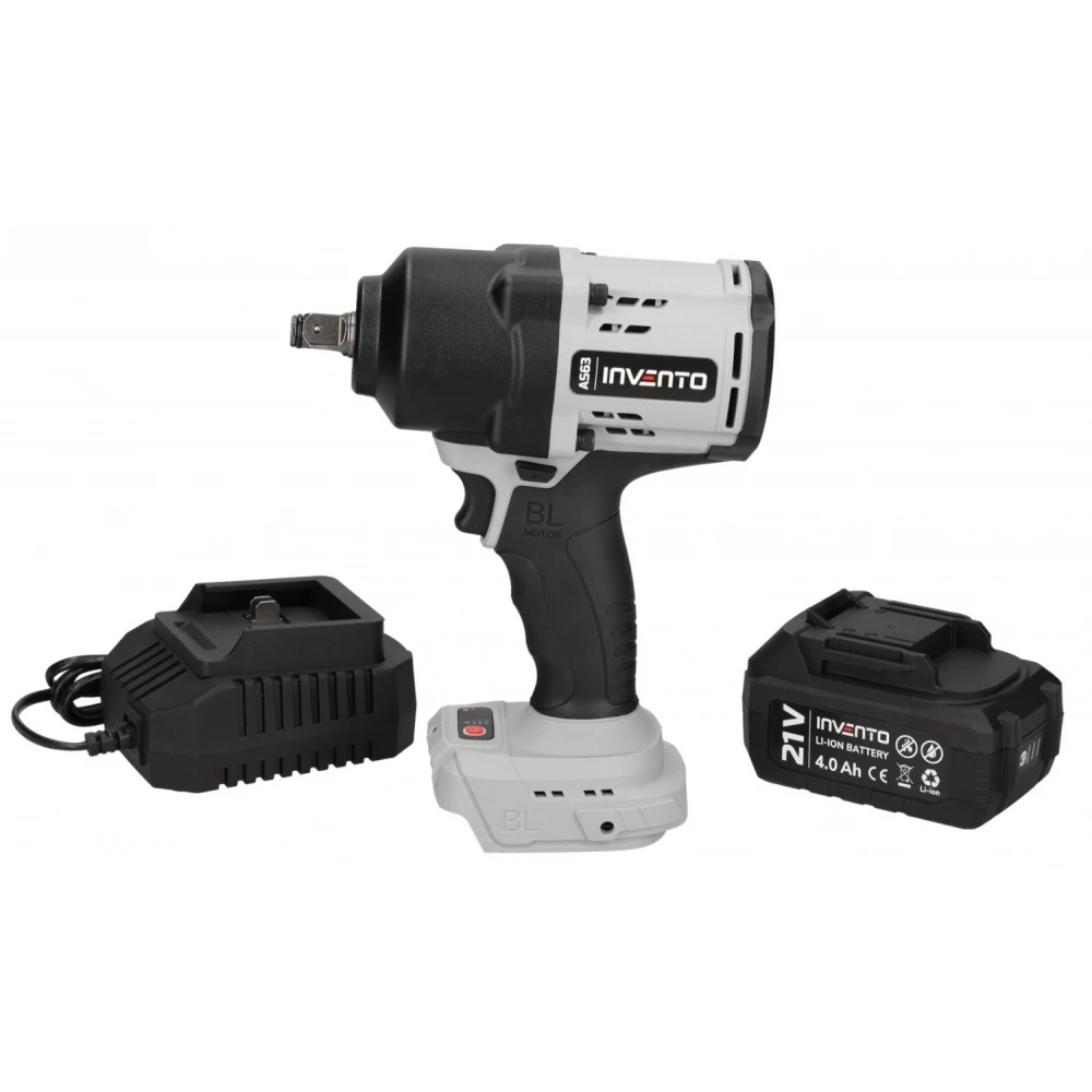 Акумулаторен ударен гайковерт 1/2", 1200Nm, комплект, батерия 4Ah - PXAS63