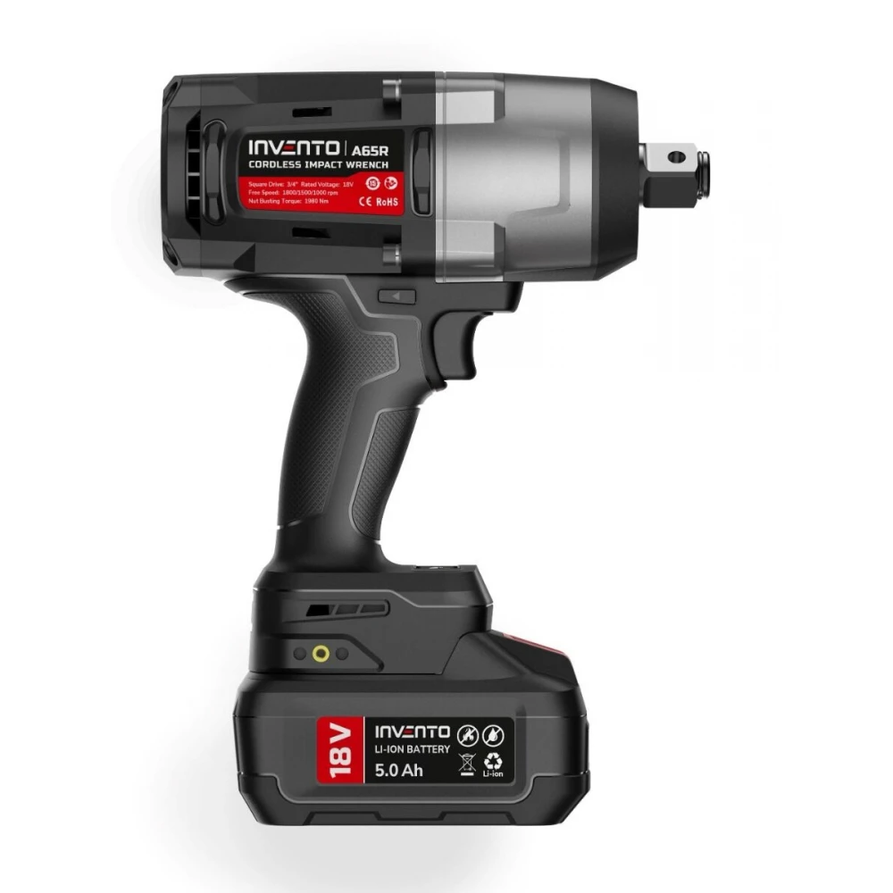 Акумулаторен ударен гайковерт 1980 Nm 3/4", комплект, в чанта - PXA65R