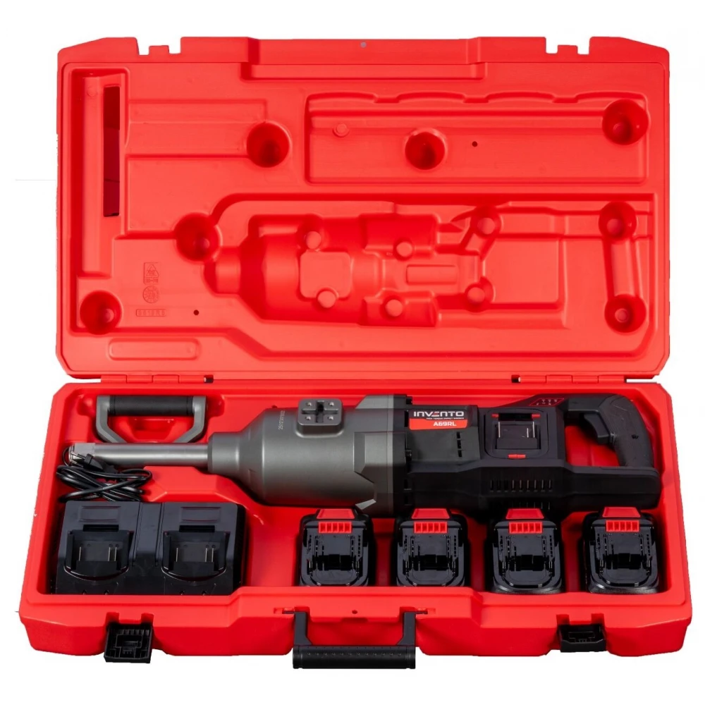 Акумулаторен ударен гайковерт 4000 Nm, 1", 4x 8Ah, 2 батерии - PXA69RL