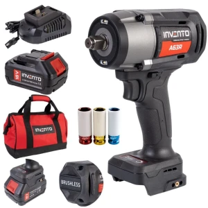 Акумулаторен ударен гайковерт 1180 Nm 1/2", комплект - PXA63R-ZNA