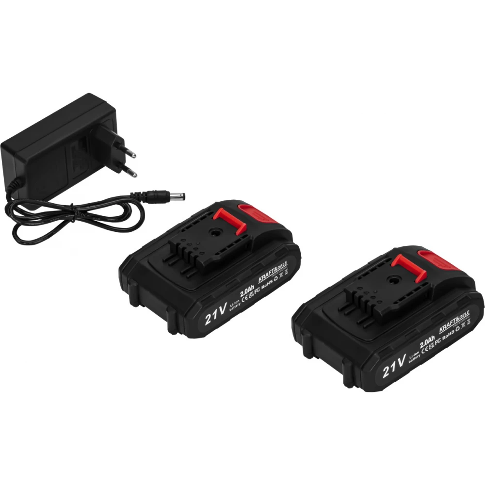 Акумулаторна лозарска ножица 21V, 2 х 2 Ah., със зарядно - KD5091
