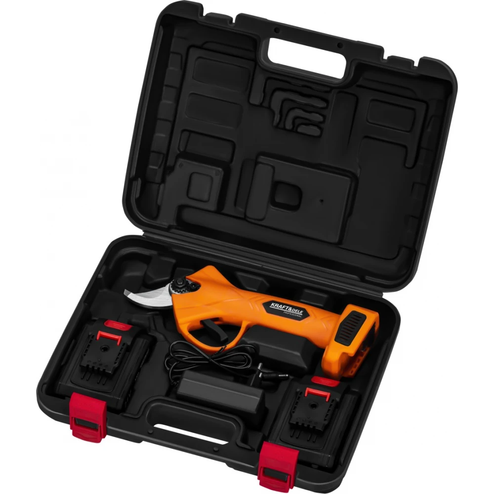 Акумулаторна лозарска ножица 21V, 2 х 2 Ah., със зарядно - KD5091