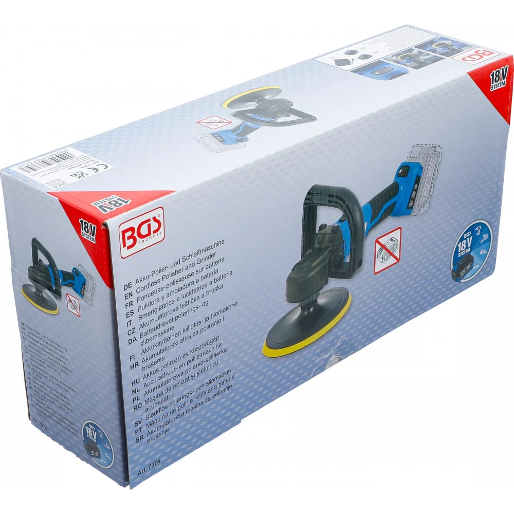 Акумулаторна полираща и шлайфмашина 18 V - BGS7374