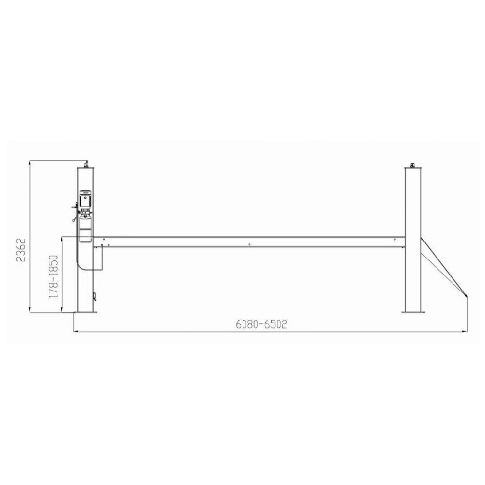 Четиристълбов автоматичен подемник 6,4 тона, обхват 5,2 м. - INVEL005