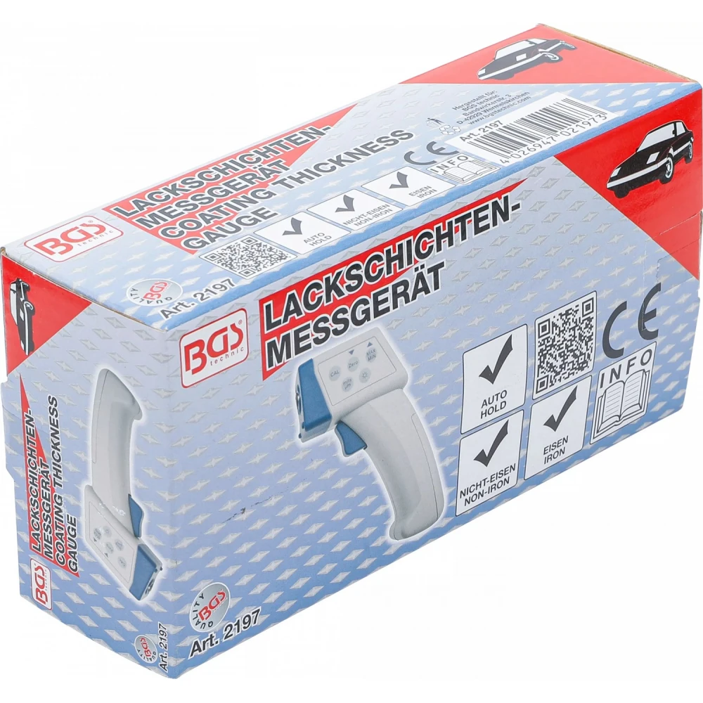 Дигитален дебеломер за боя, за черни и цветни метали, 0-1000 µm - BGS2197