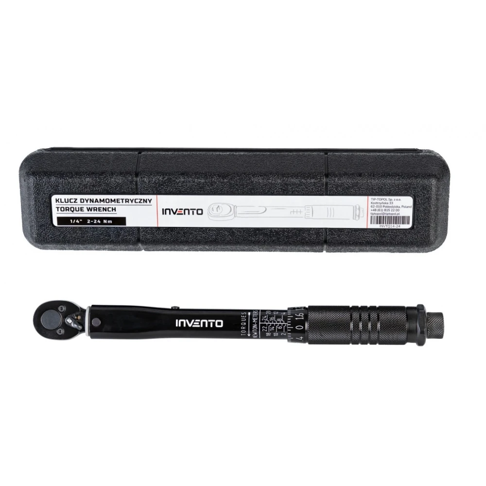 Динамометричен ключ 1/4”, 2 - 24 Nm, 280 мм - INVTQ14-24