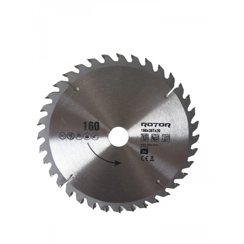 Диск за рязане на дърво 160X20 мм 36T - 21218