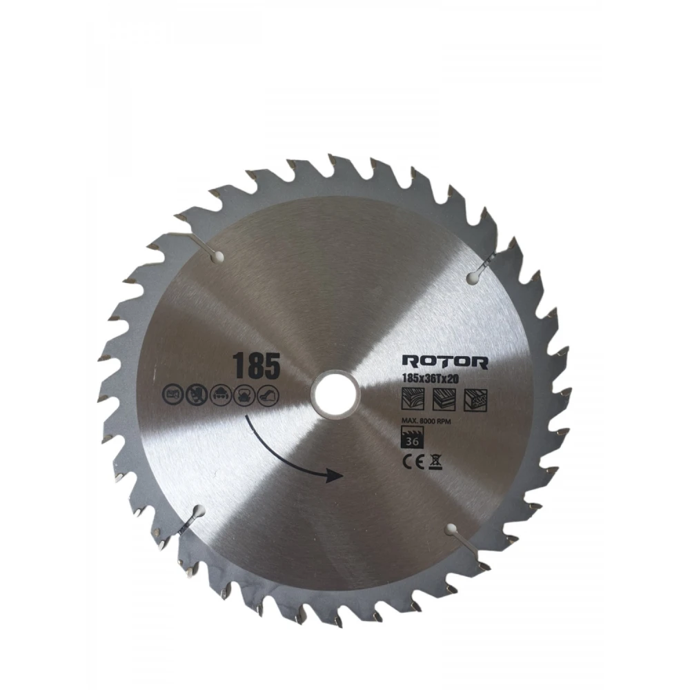 Диск за рязане на дърво 185×20 мм 36T - 21223