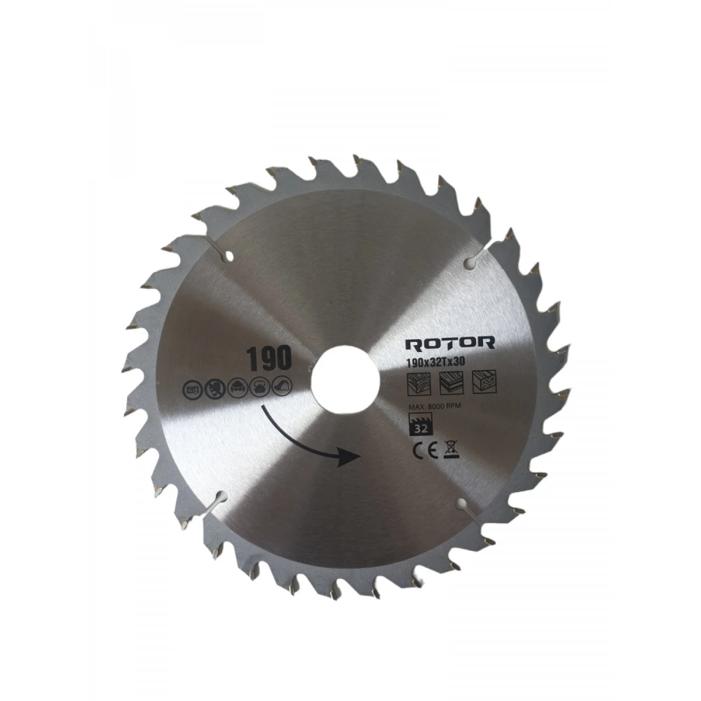 Диск за рязане на дърво 190X30 мм 32T - 21225