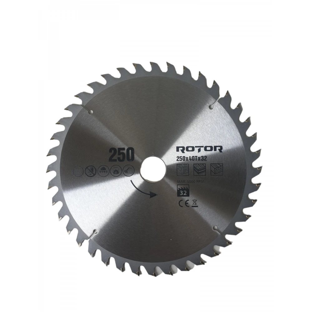 Диск за рязане на дърво 250X32 мм 40T - 21229