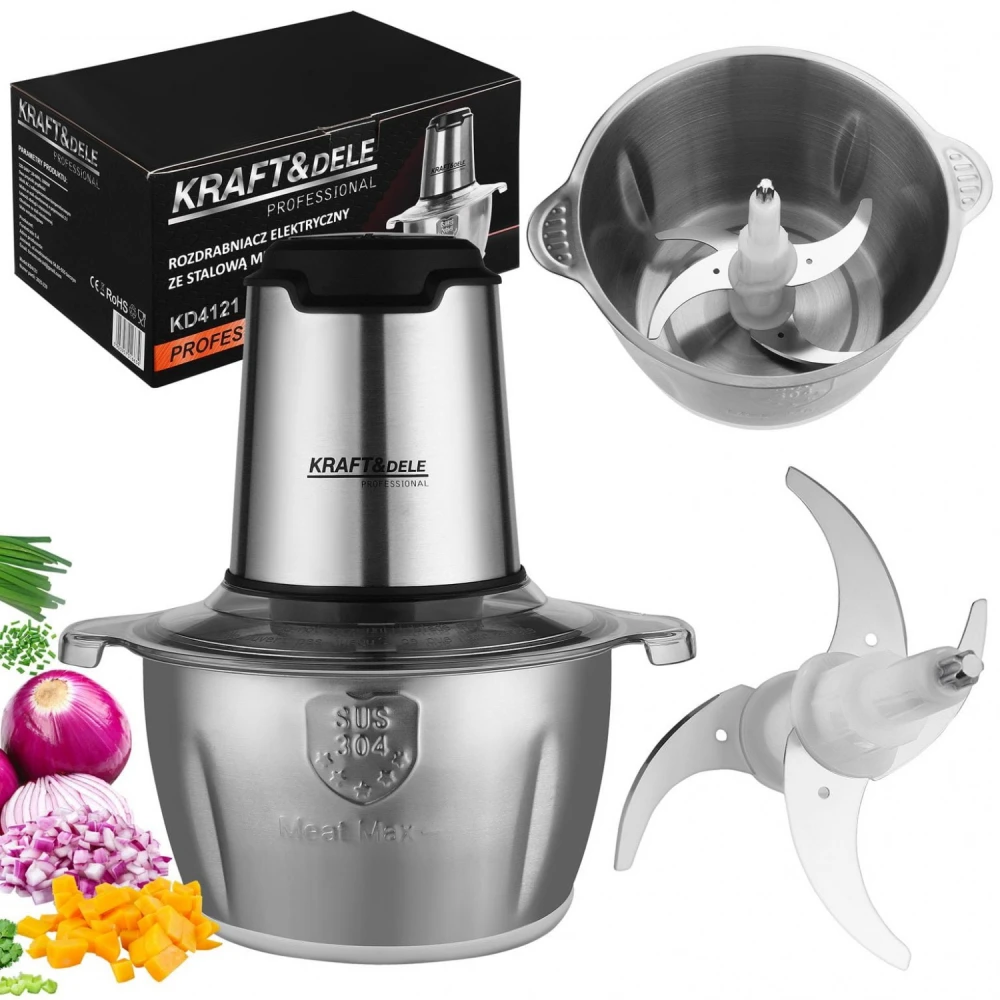 Електрическа резачка за зеленчуци и месо, 2 литра - KD4121