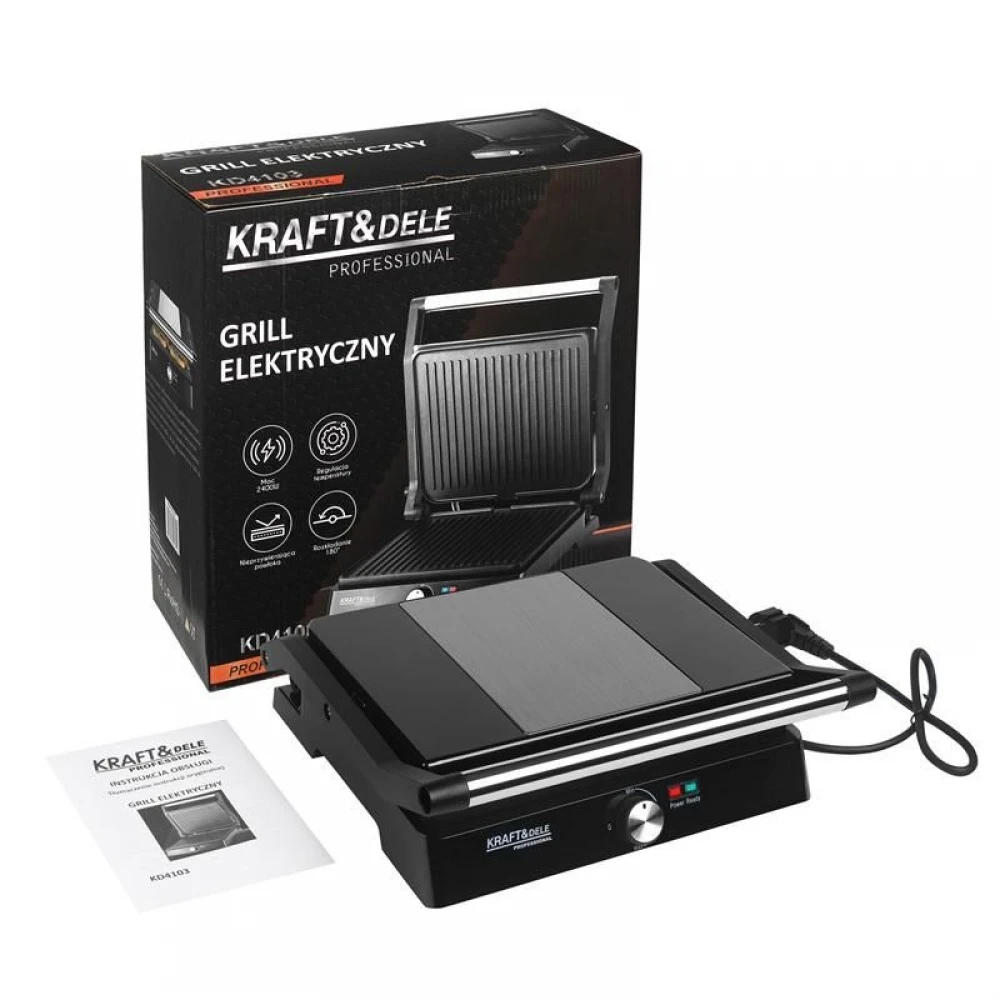 Електрическа скара / grill за печене 2400W - KD4103