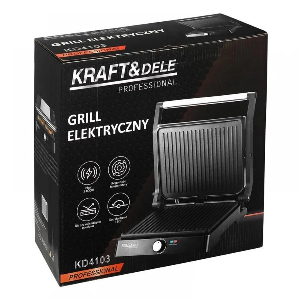 Електрическа скара / grill за печене 2400W - KD4103