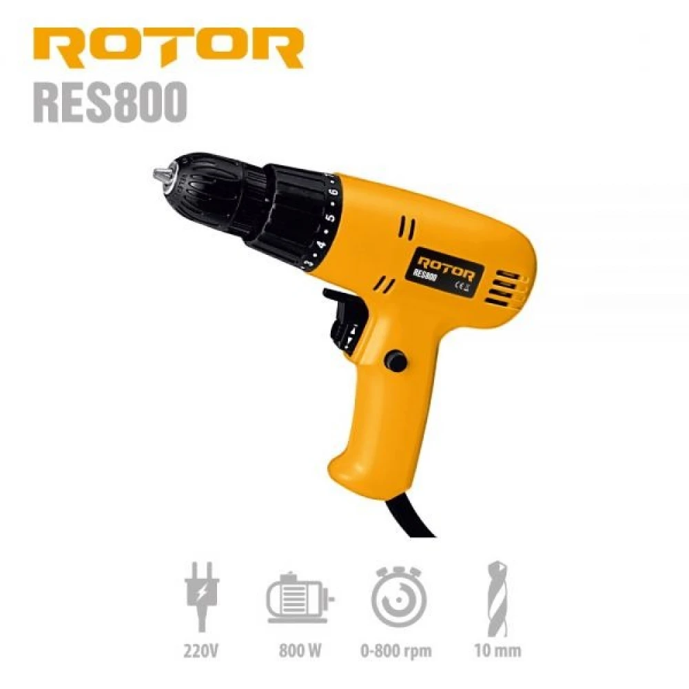 Електрически винтоверт, 0-800 об/мин - RES800