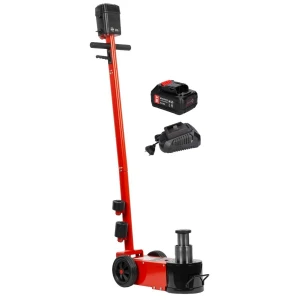 Електрохидравличен крик с батерия 5 Ah, 40/20 тона - INVAHL40E-SET