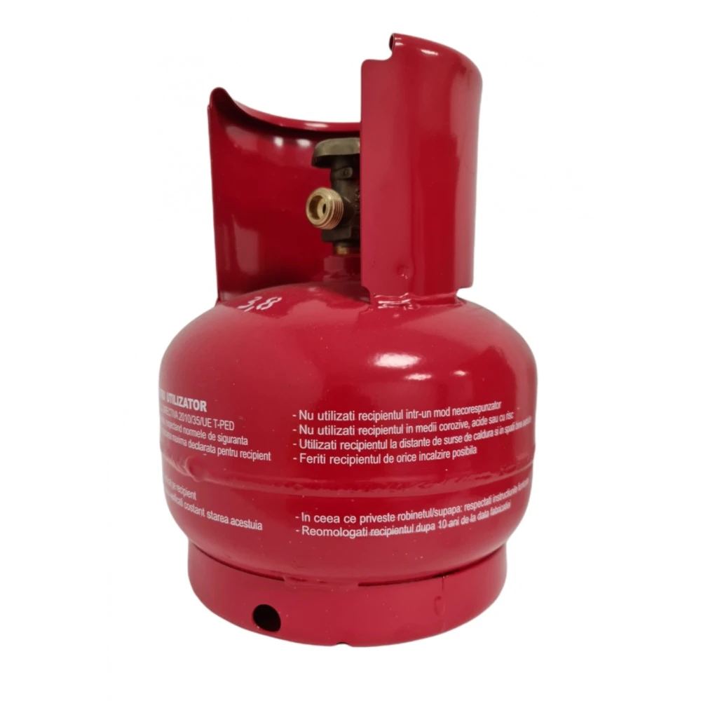 Газова бутилка 5 л. за къмпинг, 2кг, 1/2″ резба - 9866