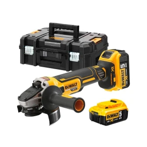 Ъглошлайф акумулаторен 18 V, 5Ah, ф 125 мм, DeWalt DCG405P2