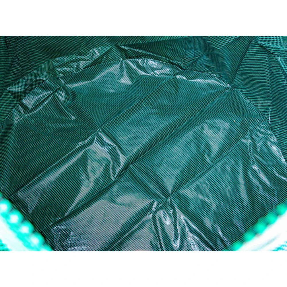 Градински кош, 272 литра, с 4 дръжки, зелен - G73285