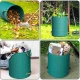 Градински кош, 272 литра, с 4 дръжки, зелен - G73285