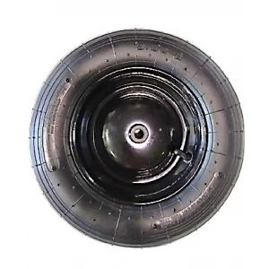 Гумено пневматично колело, черно/черна втулка - 350-8