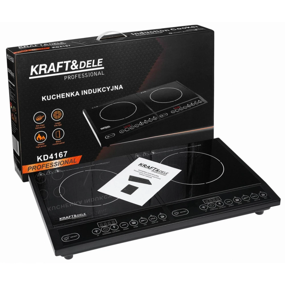 Индукционна готварска печка, 2000 W - KD4167