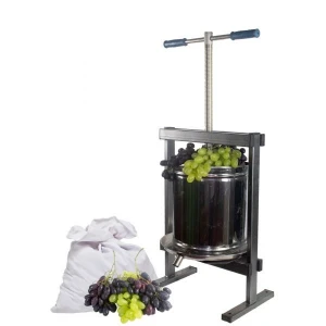 Inox 15 л. преса за грозде, двойна вана - 4949