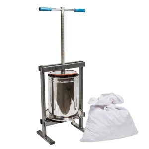 Inox 20 л. преса за грозде, двойна вана - 4950