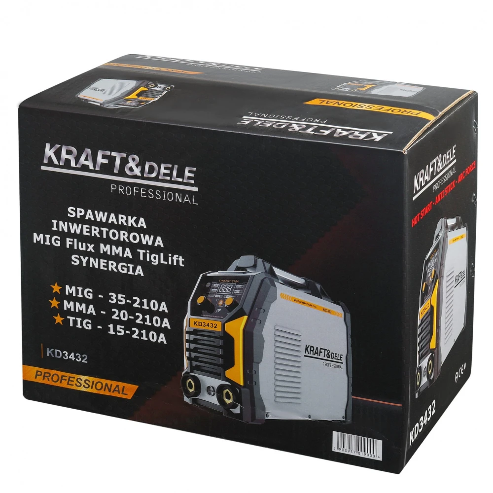 Инверторен заваръчен апарат MIG Flux MMA TigLift 210A - KD3432