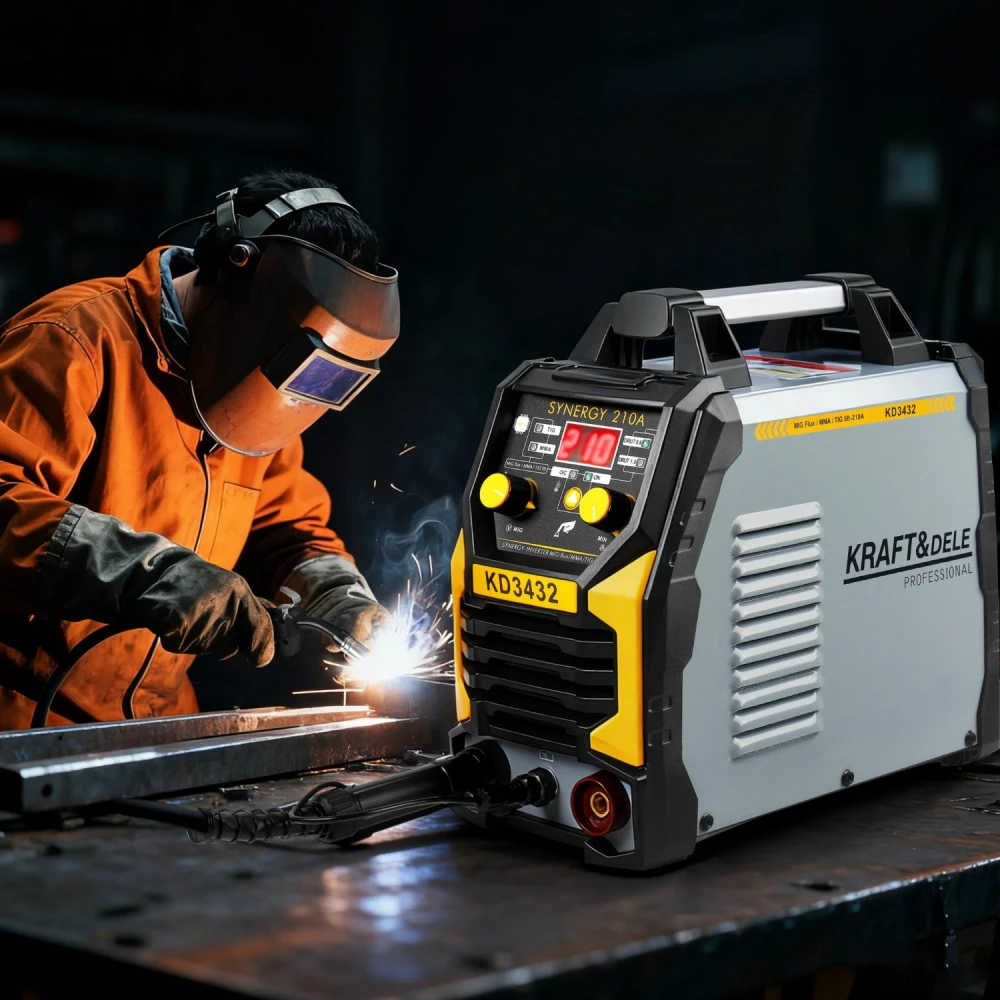 Инверторен заваръчен апарат MIG Flux MMA TigLift 210A - KD3432