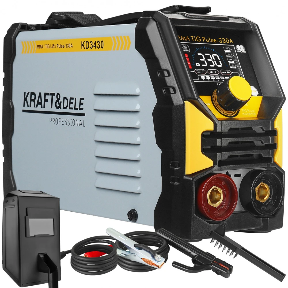 Инверторен електрожен Tig Lift, Pulse, MMA, с LCD, 330 A - KD3430