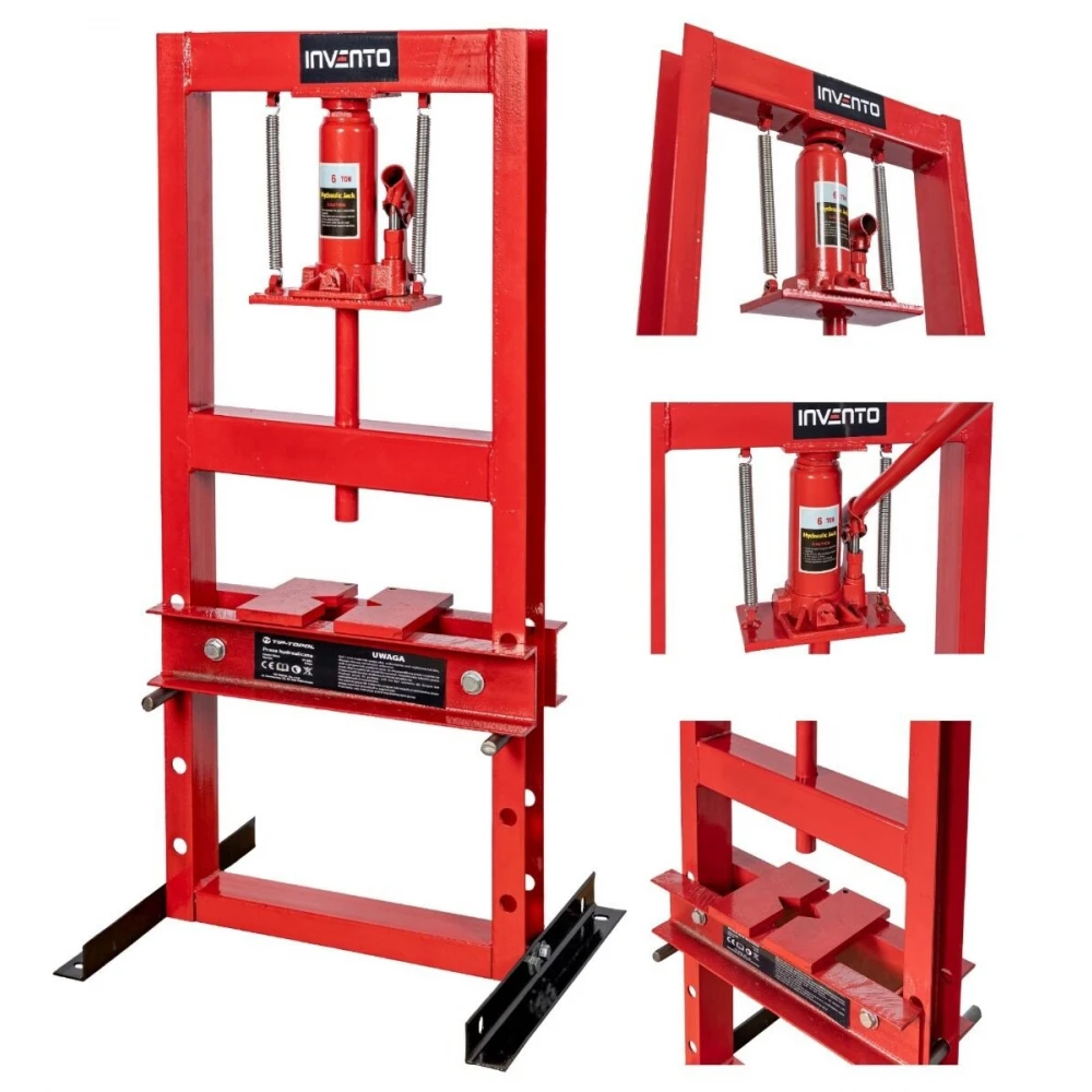 Ръчна хидравлична преса 6 тона, 0–400 мм - INVTP06U