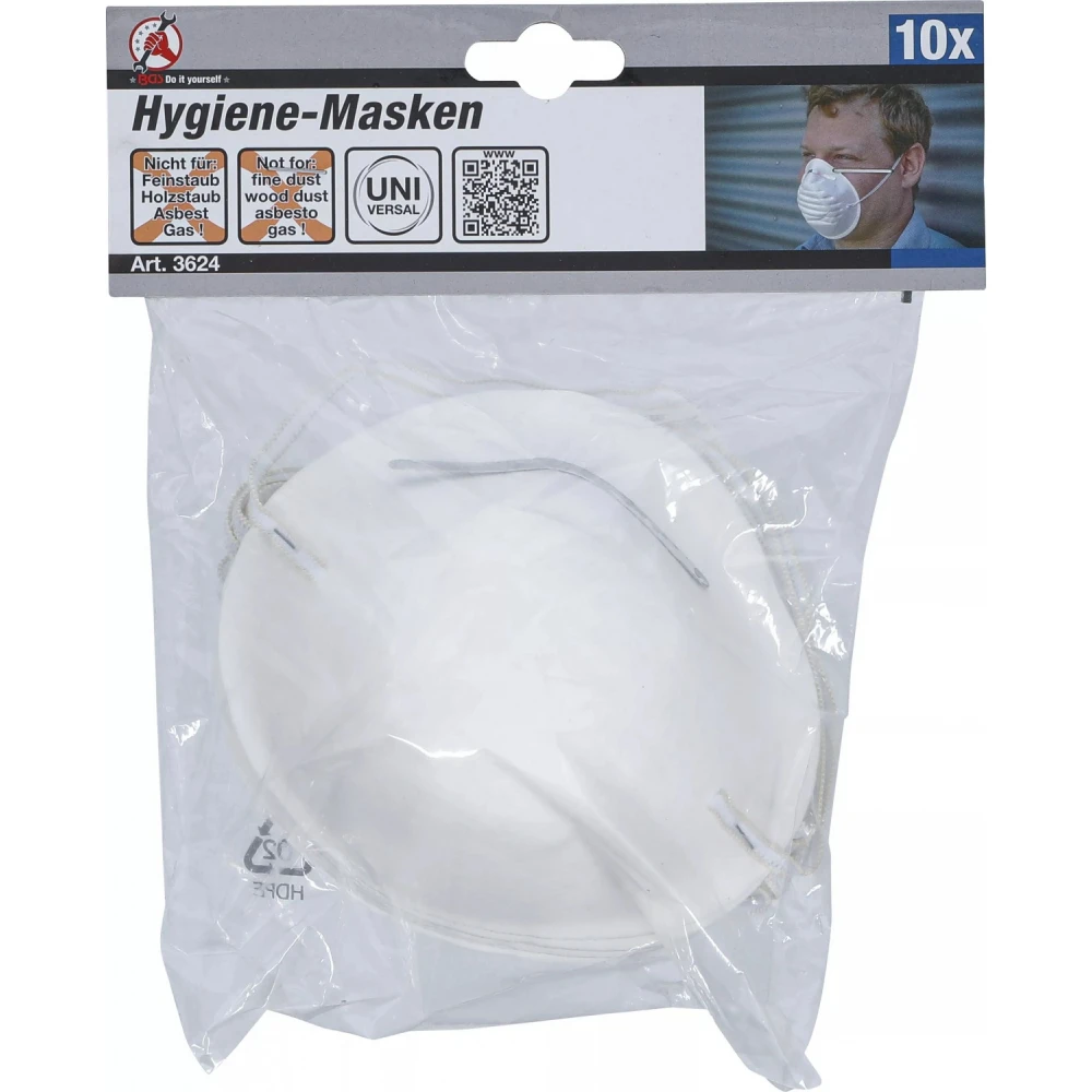Хигиенни маски / против прах, 10 броя - BGS3624