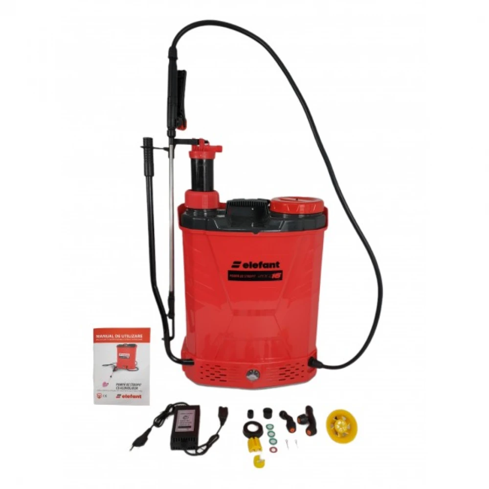 Комбинирана пръскачка, 2 в 1, 12V/8Ah, електрическа/ръчна, 3 вида дюзи, 16 л. - SEM16L