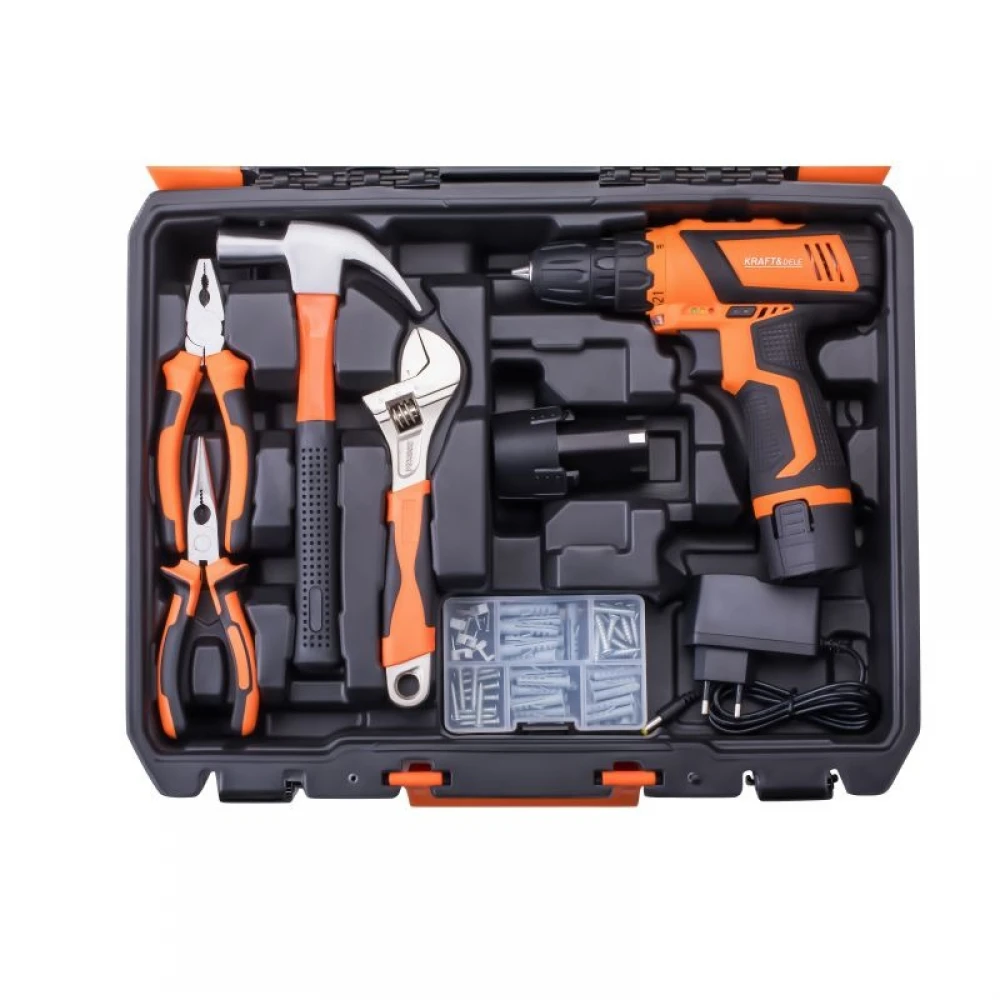 Комплект инструменти + акумулаторен винтоверт 35 части - KD3357