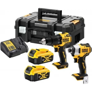 Комплект акумулаторни инструменти 18V, 4Ah, DeWalt DCK285M2