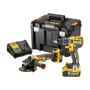 Комплект акумулаторни машини 18 V, DeWalt DCK2020P2T; DCD791; DCG405