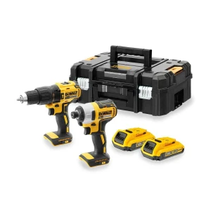 Комплект акумулаторни машини 18 V, DeWalt DCK2060D2T; DCD778; DCF787