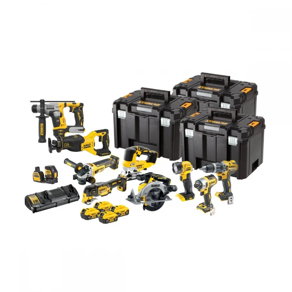 Комплект акумулаторни машини 18V, DeWalt DCK1012P4T