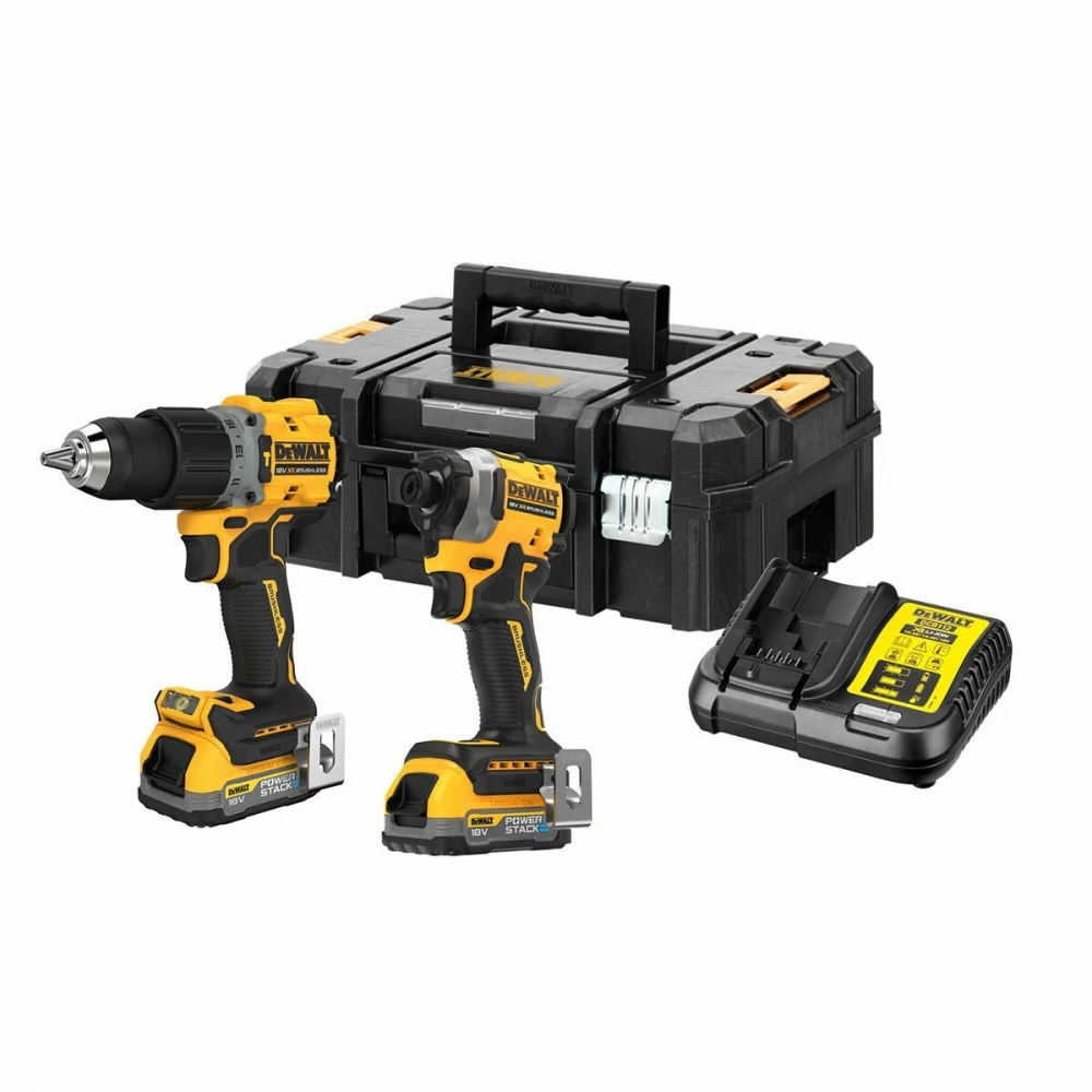 Комплект акумулаторни винтоверти 18V, DeWalt DCK2050E2T; DCD805; DCF850