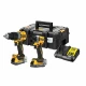 Комплект акумулаторни винтоверти 18V, DeWalt DCK2050E2T; DCD805; DCF850