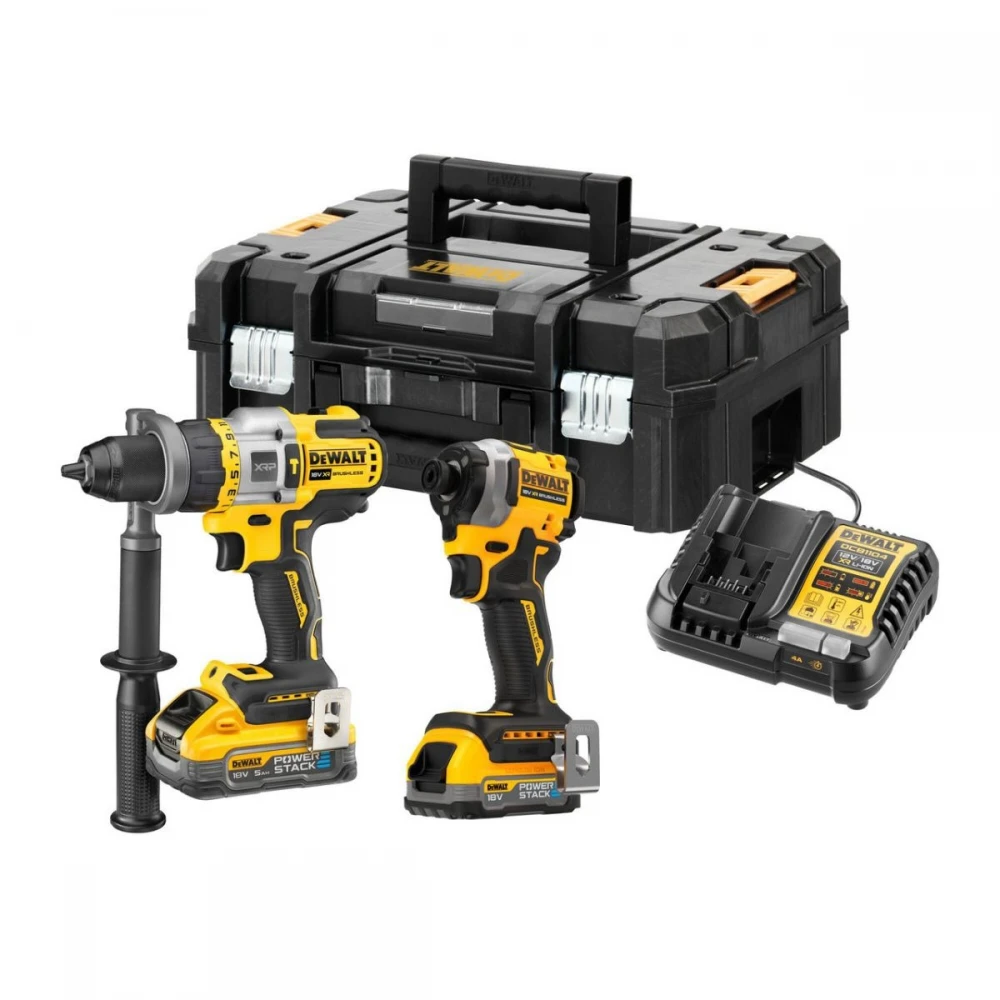 Комплект акумулаторни винтоверти 18V, DeWalt DCK2052H1E1T; DCD999; DCF850